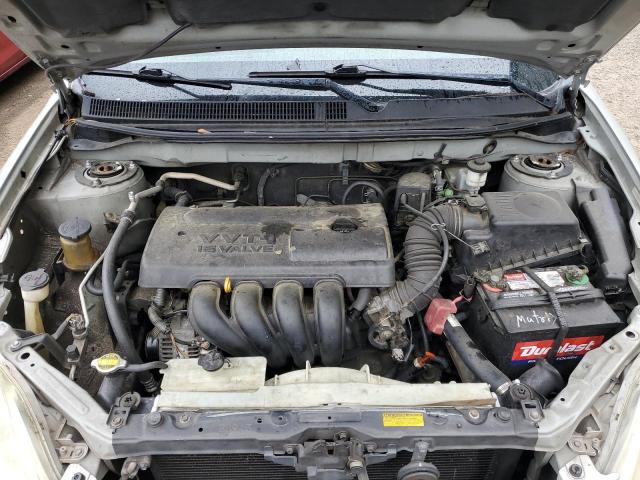 2T1KR32E84C234309 - 2004 TOYOTA COROLLA MA XR SILVER photo 11