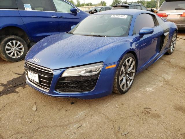 WUAANAFG4EN001231 - 2014 AUDI R8 5.2 QUATTRO BLUE photo 1