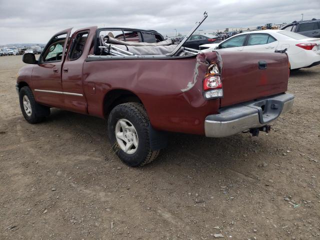 5TBRT34121S204826 - 2001 TOYOTA TUNDRA ACCESS CAB RED photo 2