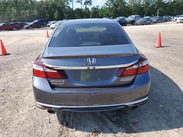 1HGCR2F10HA249582 - 2017 HONDA ACCORD SPORT SPECIAL EDITION SILVER photo 6