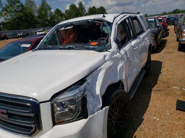 1GKS2AKC8FR124834 - 2015 GMC YUKON SLE WHITE photo 9