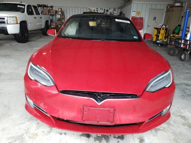 5YJSA1E29KF337258 - 2019 TESLA MODEL S წითელი ფოტო 5