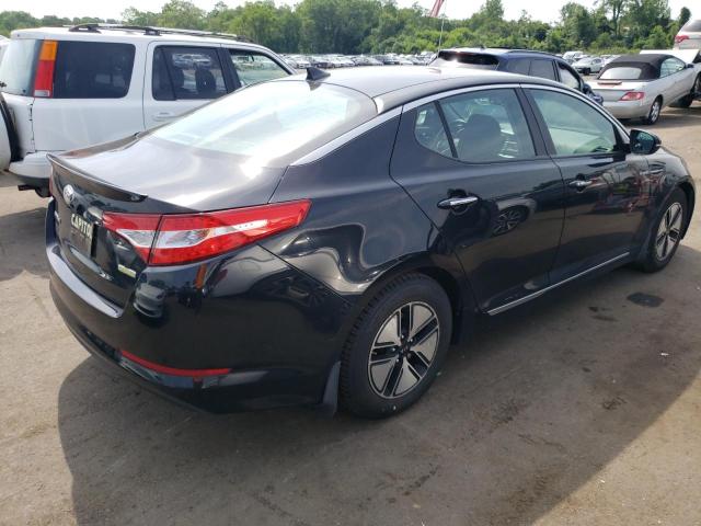 KNAGM4AD9D5055340 - 2013 KIA OPTIMA HYBRID BLACK photo 3