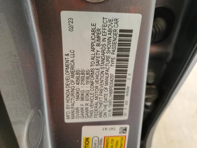 19XFL1H88PE004297 - 2023 HONDA CIVIC SPORT TOURING Күміс фото 13