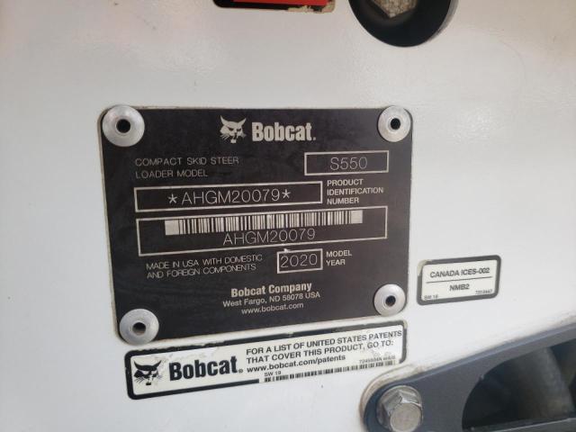 AHGM20079 - 2020 BOBCAT S550 WHITE photo 10