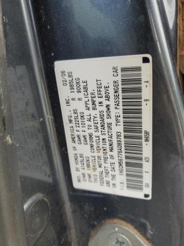 1HGCM56776A089783 - 2006 HONDA ACCORD EX CHARCOAL photo 13