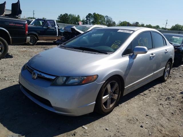 1HGFA16847L055684 - 2007 HONDA CIVIC EX SILVER photo 2