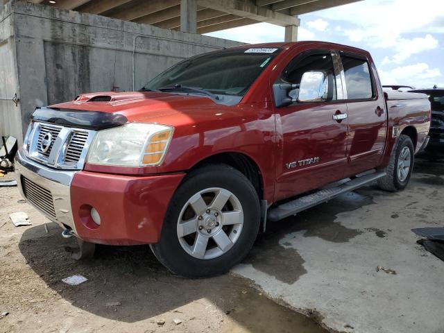 1N6AA07A65N514491 - 2005 NISSAN TITAN XE BURGUNDY photo 1