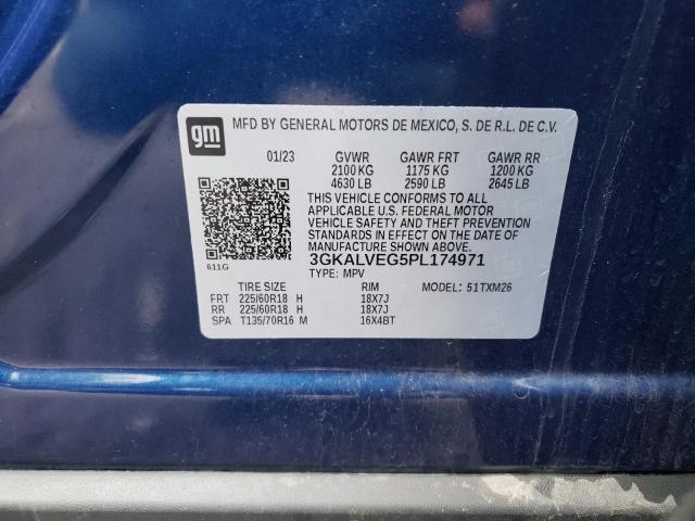 3GKALVEG5PL174971 - 2023 GMC TERRAIN SLT BLUE photo 13