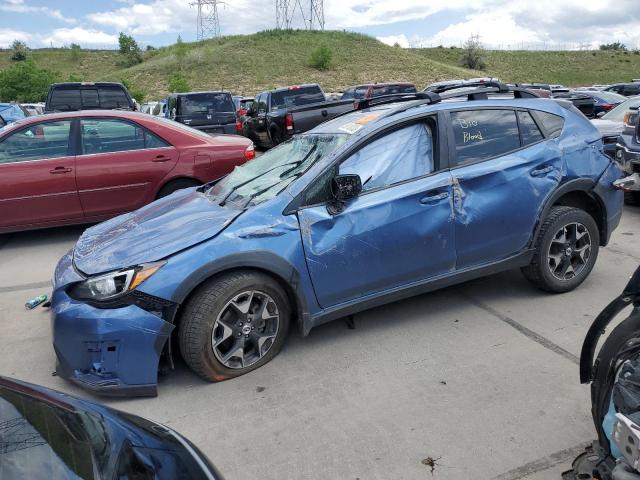 JF2GTAAC6JH265742 - 2018 SUBARU CROSSTREK BLUE photo 1