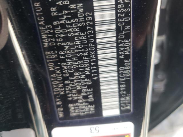 4T1T11AK0PU137292 - 2023 TOYOTA CAMRY SE NIGHT SHADE BLACK photo 13