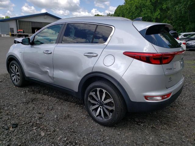 KNDPNCAC4H7281264 - 2017 KIA SPORTAGE EX SILVER photo 2