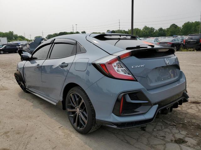 SHHFK7H94MU222529 - 2021 HONDA CIVIC SPORT TOURING GRAY photo 2