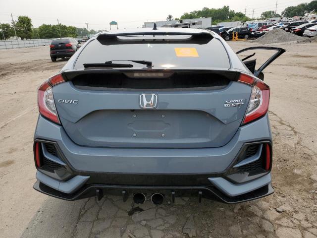 SHHFK7H94MU222529 - 2021 HONDA CIVIC SPORT TOURING GRAY photo 6