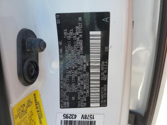 5TDKK3DC4CS225967 - 2012 TOYOTA SIENNA LE 白色 照片 13