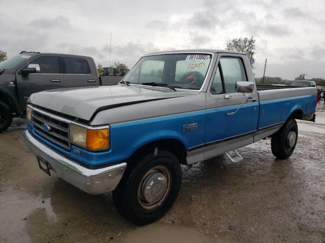 1FTHF25H1KPB35221 - 1989 FORD F250 GRAY photo 2