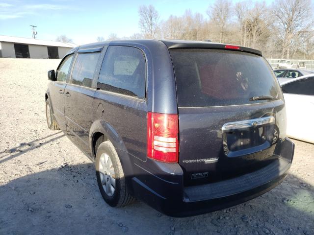 2A8HR44H58R743733 - 2008 CHRYSLER TOWN & COU LX BLUE photo 3