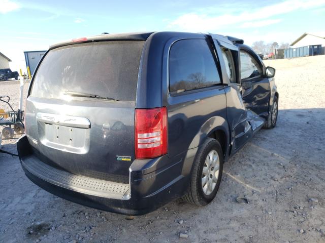 2A8HR44H58R743733 - 2008 CHRYSLER TOWN & COU LX BLUE photo 4