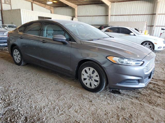 1FA6P0G78E5375661 - 2014 FORD FUSION S GRAY photo 4