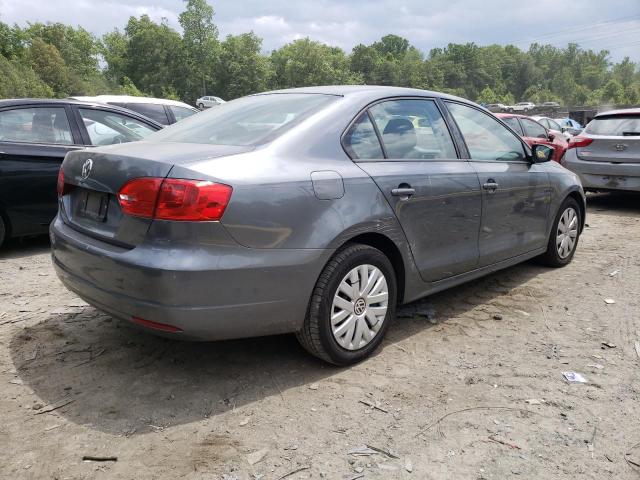 3VW2K7AJ2CM335827 - 2012 VOLKSWAGEN JETTA BASE ნაცრისფერი ფოტო 3