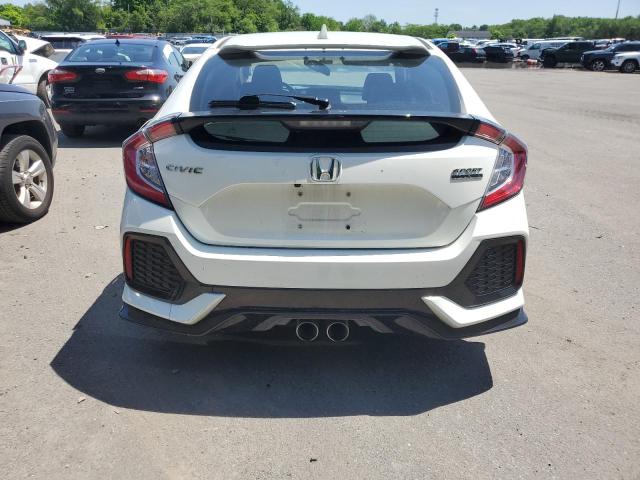 SHHFK7H95KU418380 - 2019 HONDA CIVIC SPORT TOURING WHITE photo 6