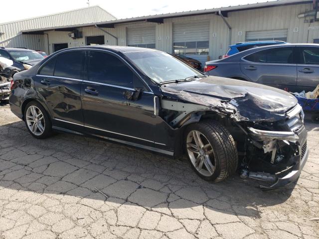 WDDGF8BB5CA684302 - 2012 MERCEDES-BENZ C 300 4MATIC BLACK photo 4