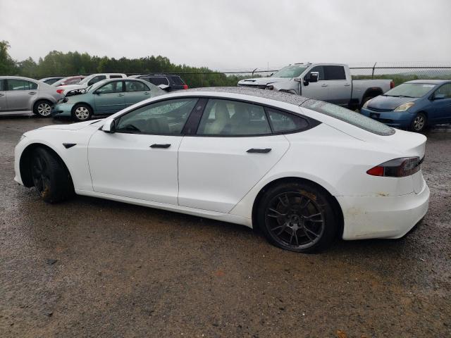 5YJSA1E5XMF439827 - 2021 TESLA MODEL S WHITE photo 2
