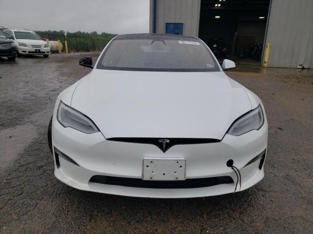 5YJSA1E5XMF439827 - 2021 TESLA MODEL S WHITE photo 5