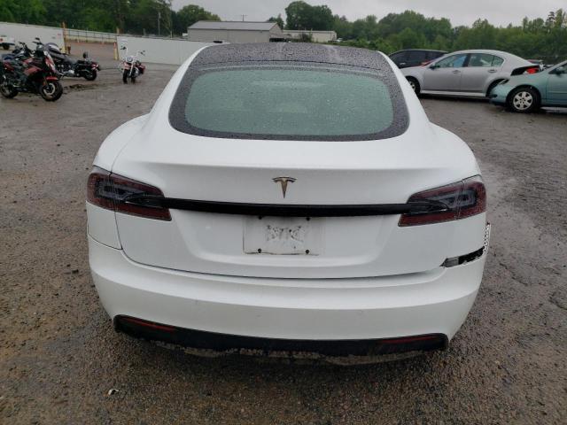 5YJSA1E5XMF439827 - 2021 TESLA MODEL S WHITE photo 6
