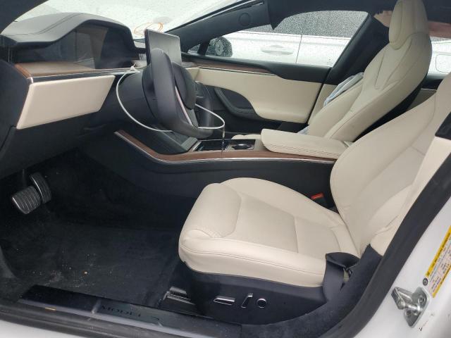 5YJSA1E5XMF439827 - 2021 TESLA MODEL S WHITE photo 7