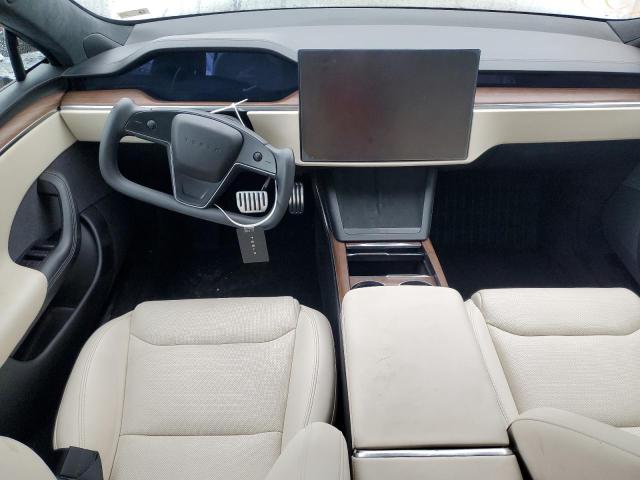 5YJSA1E5XMF439827 - 2021 TESLA MODEL S WHITE photo 8