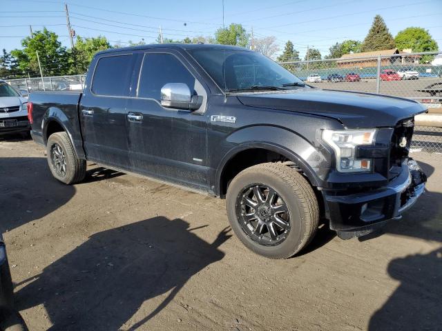 1FTEW1EG9FFB25472 - 2015 FORD F150 SUPERCREW BLACK photo 4