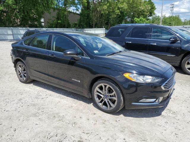 3FA6P0LU3HR344024 - 2017 FORD FUSION SE HYBRID BLACK photo 4