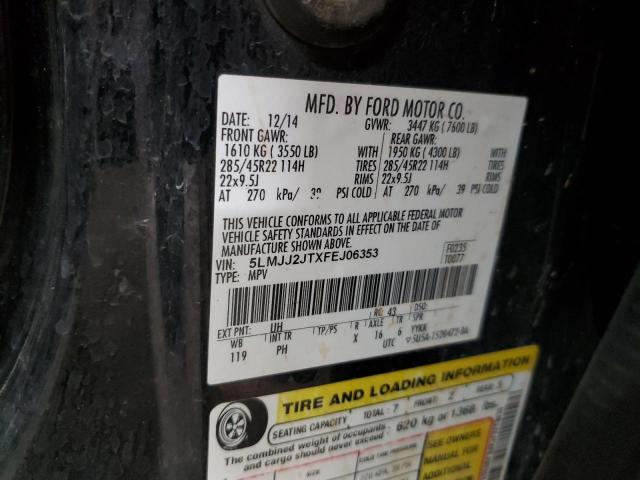 5LMJJ2JTXFEJ06353 - 2015 LINCOLN NAVIGATOR BLACK photo 13