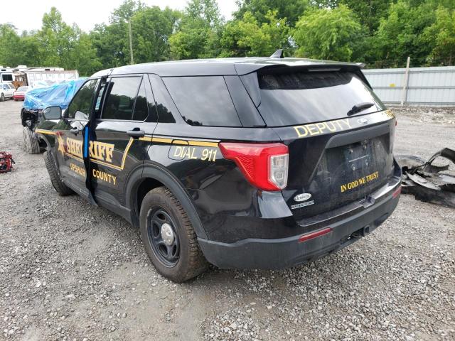 1FM5K8AB0LGA20111 - 2020 FORD EXPLORER POLICE INTERCEPTOR BLACK photo 3