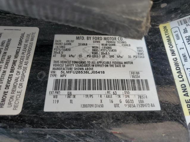 5LMFU28538LJ05418 - 2008 LINCOLN NAVIGATOR 黑色 照片 13