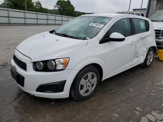 1G1JA6SHXE4205504 - 2014 CHEVROLET SONIC LS WHITE photo 1