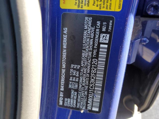 WMWXU1C53K2F82120 - 2019 MINI COOPER 蓝色 照片 12