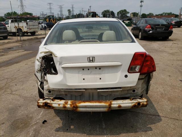 2HGES16504H569426 - 2004 HONDA CIVIC LX WHITE photo 6