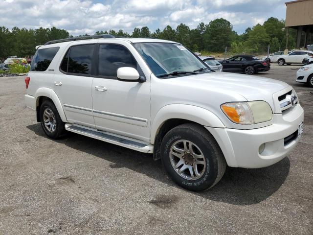 5TDZT38A55S256121 - 2005 TOYOTA SEQUOIA LIMITED WHITE photo 4