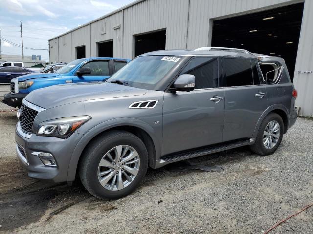 JN8AZ2NF1F9571816 - 2015 INFINITI QX80 GRAY photo 1