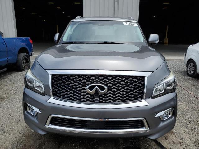 JN8AZ2NF1F9571816 - 2015 INFINITI QX80 GRAY photo 5