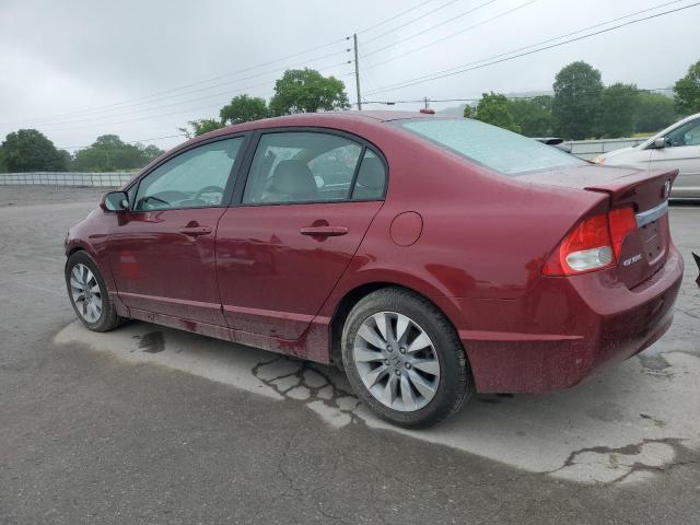 19XFA1F95AE010521 - 2010 HONDA CIVIC EXL RED photo 2