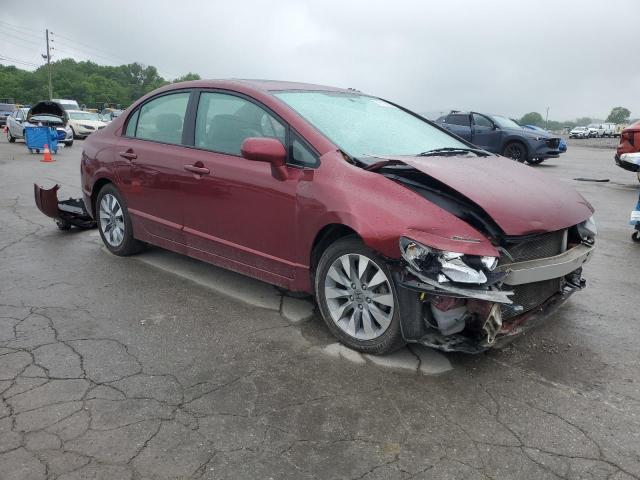19XFA1F95AE010521 - 2010 HONDA CIVIC EXL RED photo 4