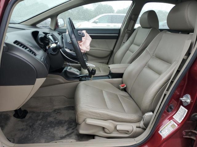 19XFA1F95AE010521 - 2010 HONDA CIVIC EXL RED photo 7