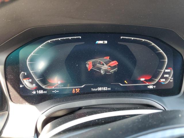 WBS43AY04NFM57135 - 2022 BMW M3 COMPETITION ნაცრისფერი ფოტო 9