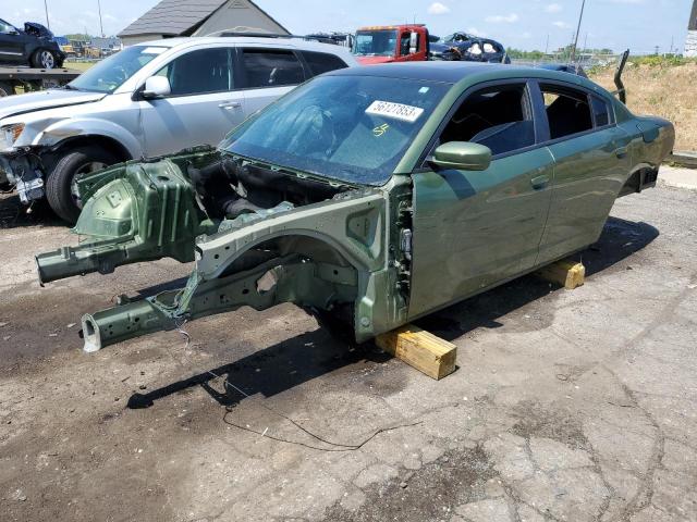 2C3CDXGJ9KH599721 - 2019 DODGE CHARGER SCAT PACK GREEN photo 1