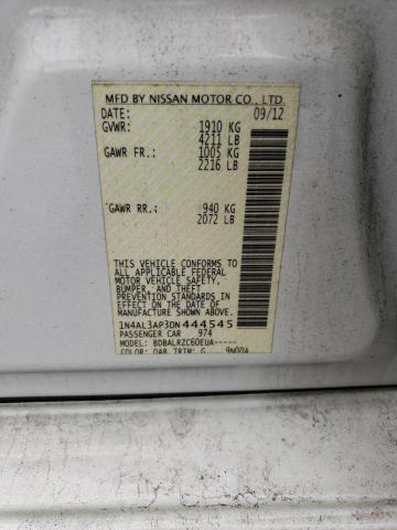 1N4AL3AP3DN444545 - 2013 NISSAN ALTIMA 2.5 WHITE photo 13