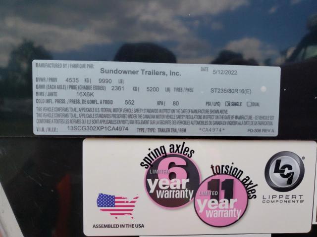 13SCG302XP1CA4974 - 2023 SUND HORSE TRLR Qara foto 10
