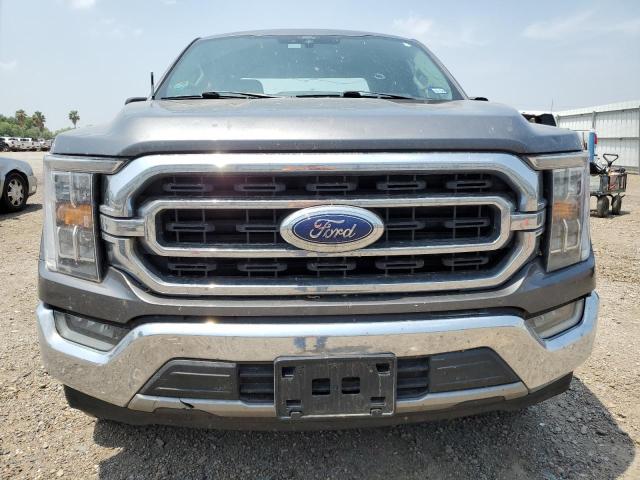 1FTEW1C59MFC48381 - 2021 FORD F150 SUPERCREW GRAY photo 5